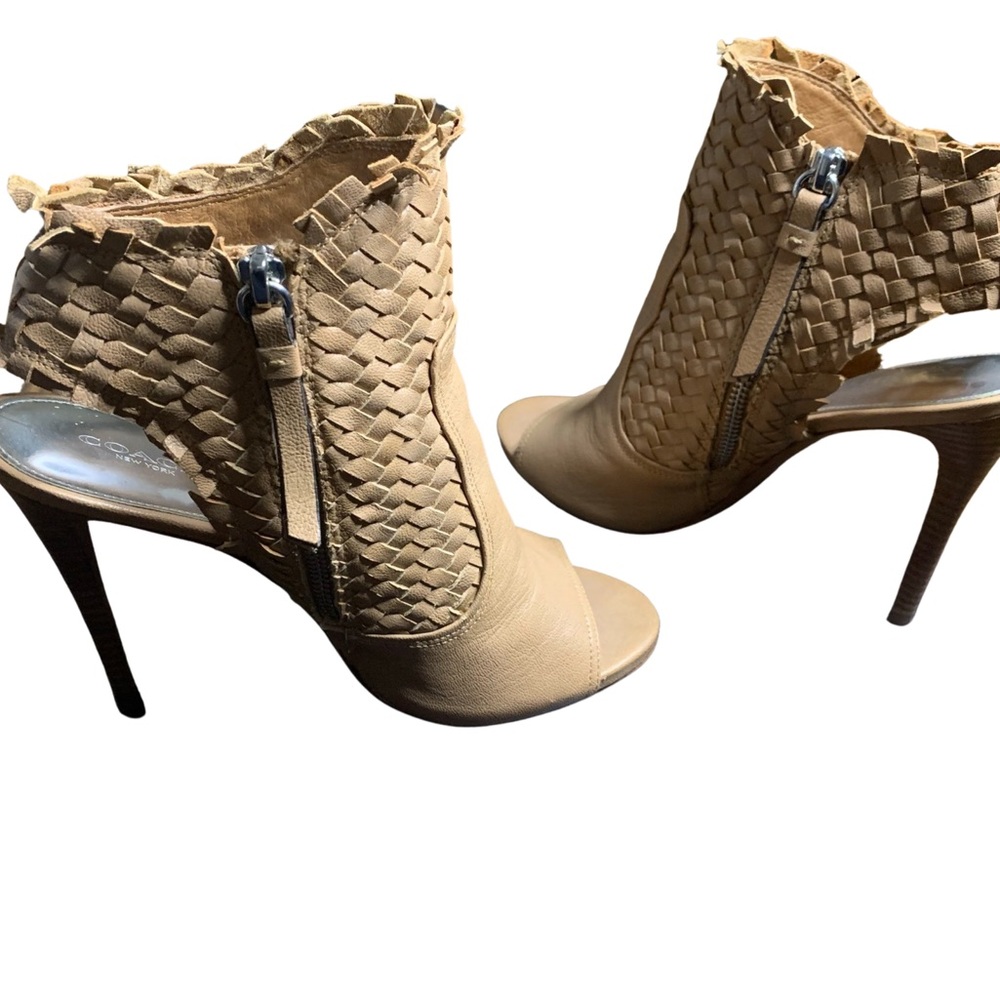 Coach Tan Open Toe Leather Heels - Picture 5 of 6